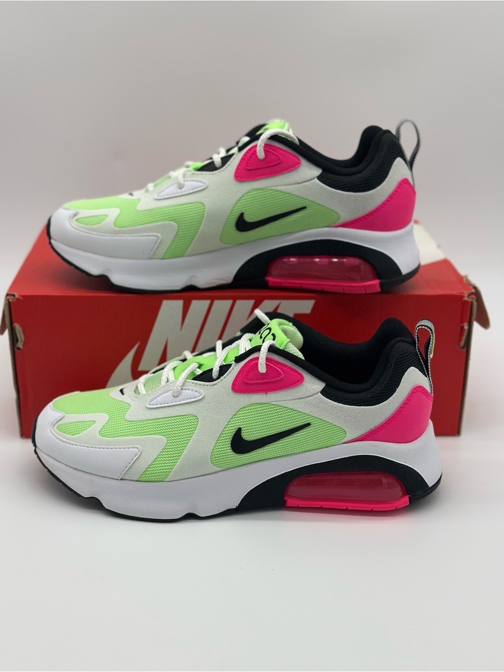 Nike Women’s Sneakers White Lime Green Hot Pink Black